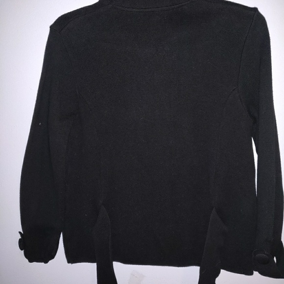 Vintage black sweater jacket - Picture 5 of 8